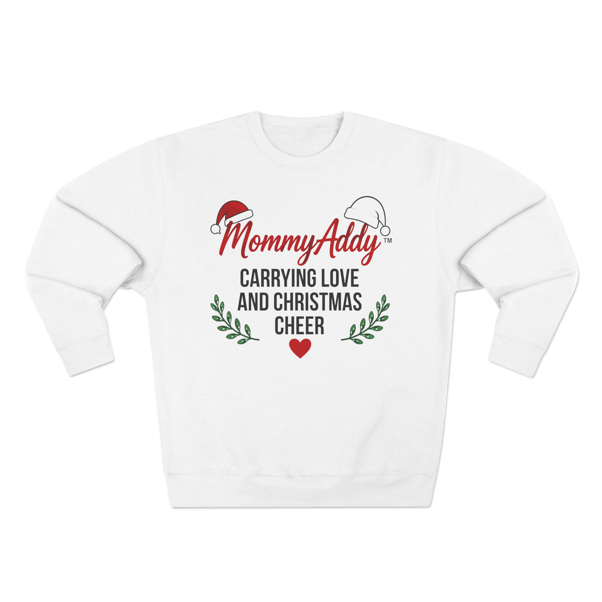MommyAddy Carrying Love and Christmas Cheer Holiday Cozy Crewneck