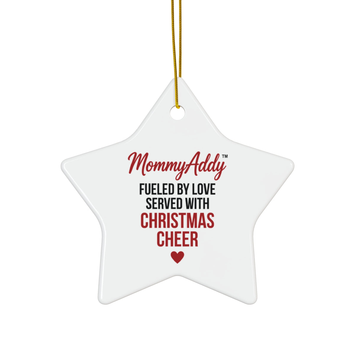 MommyAddy Fueled by Love Served with Christmas Cheer Holiday Keepsake Ornament