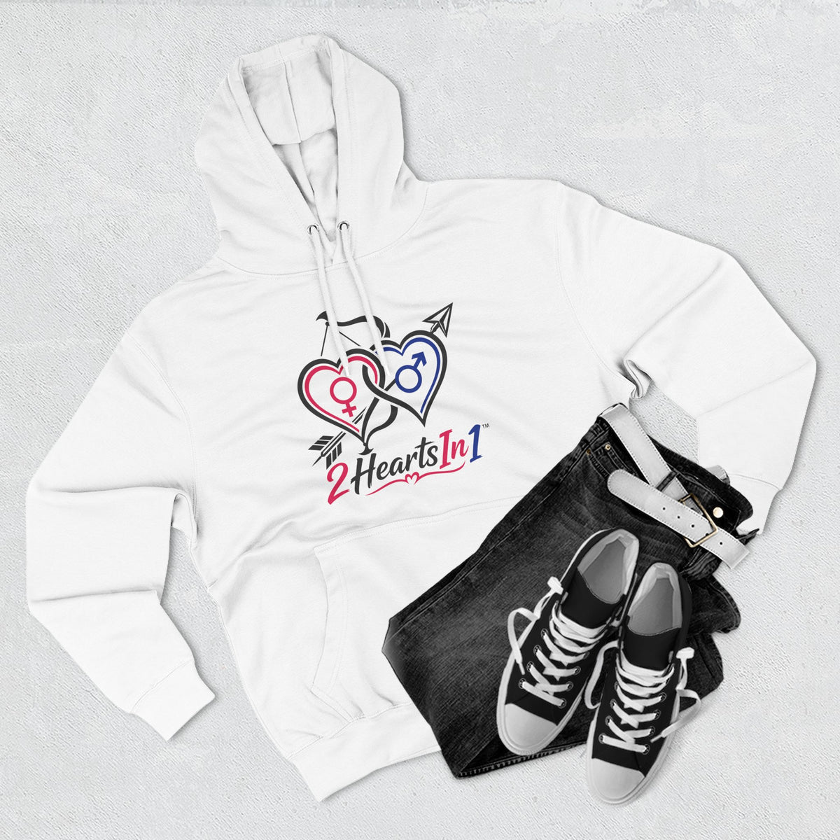 2HeartsIn1 Signature Fleece Hoodie