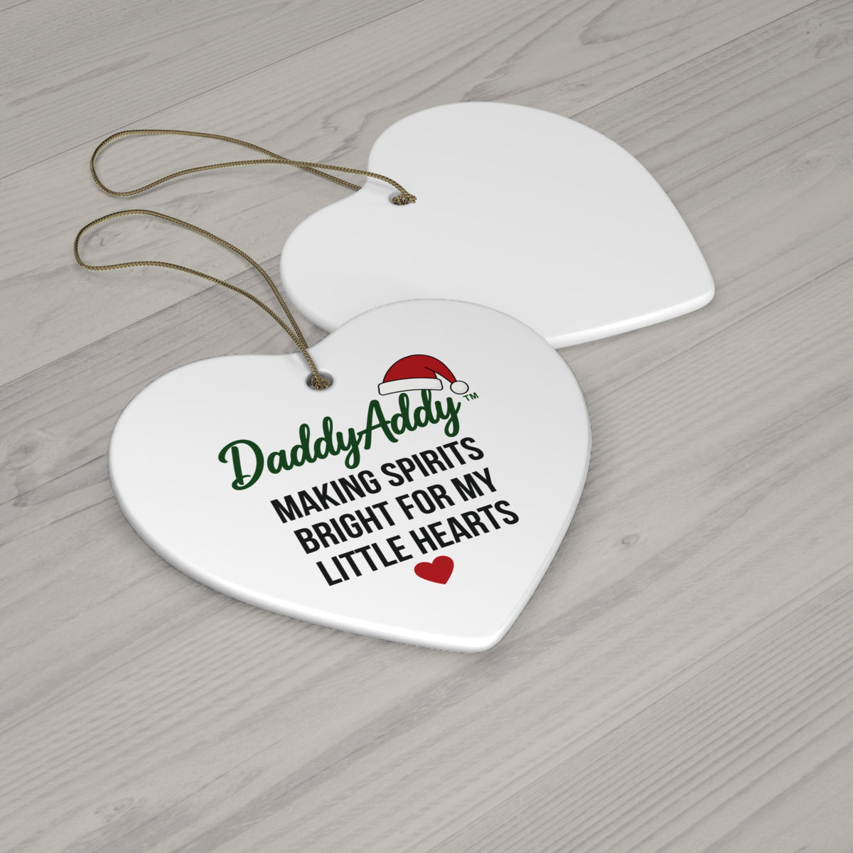 DaddyAddy Making Spirits Bright for My Little Hearts Holiday Keepsake Ornament