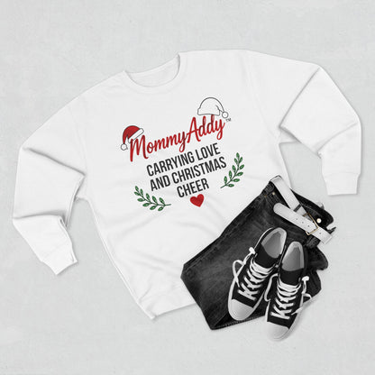 MommyAddy Carrying Love and Christmas Cheer Holiday Cozy Crewneck