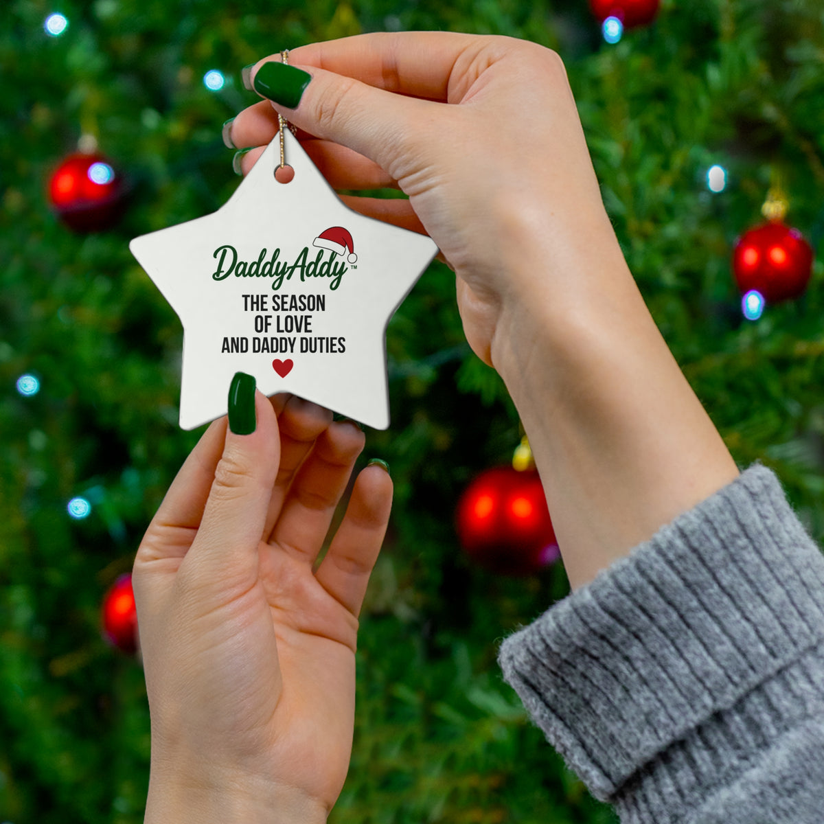 DaddyAddy The Season of Love and Daddy Duties Holiday Keepsake Ornament