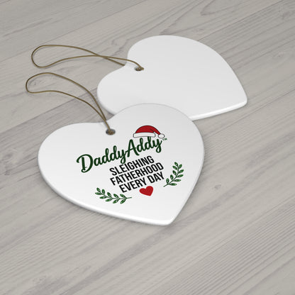 DaddyAddy Sleighing Fatherhood Every Day Holiday Keepsake Ornament