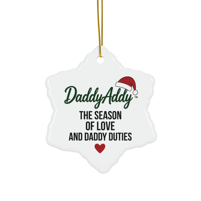 DaddyAddy The Season of Love and Daddy Duties Holiday Keepsake Ornament