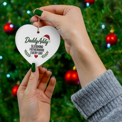 DaddyAddy Sleighing Fatherhood Every Day Holiday Keepsake Ornament