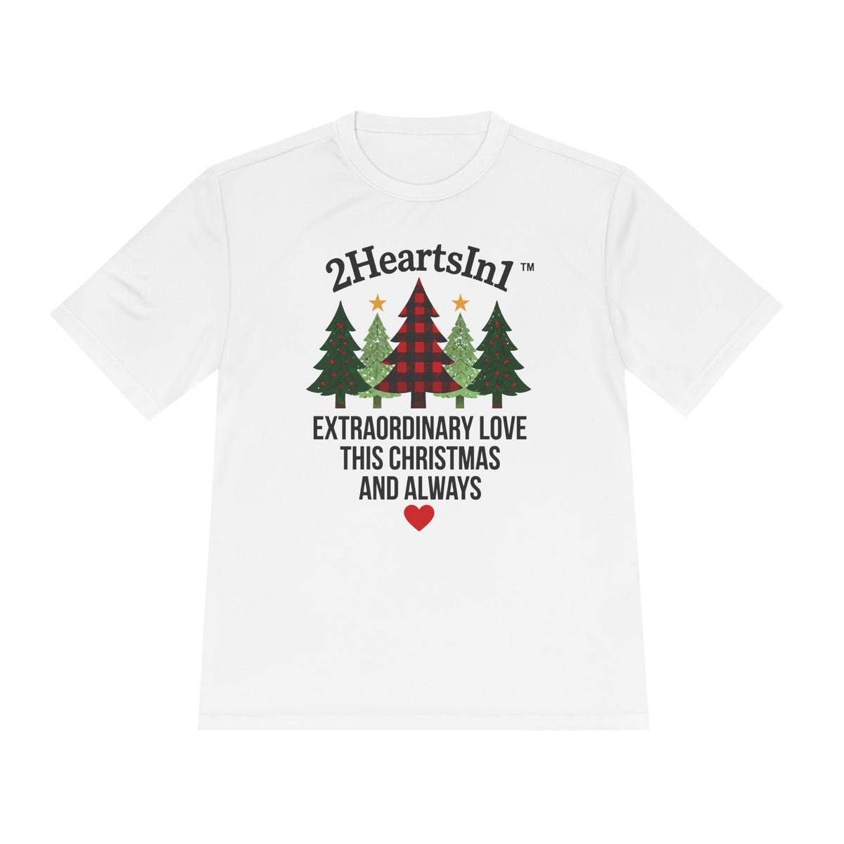 2HeartsIn1 Extraordinary Love This Christmas and Always Holiday Performance Tee
