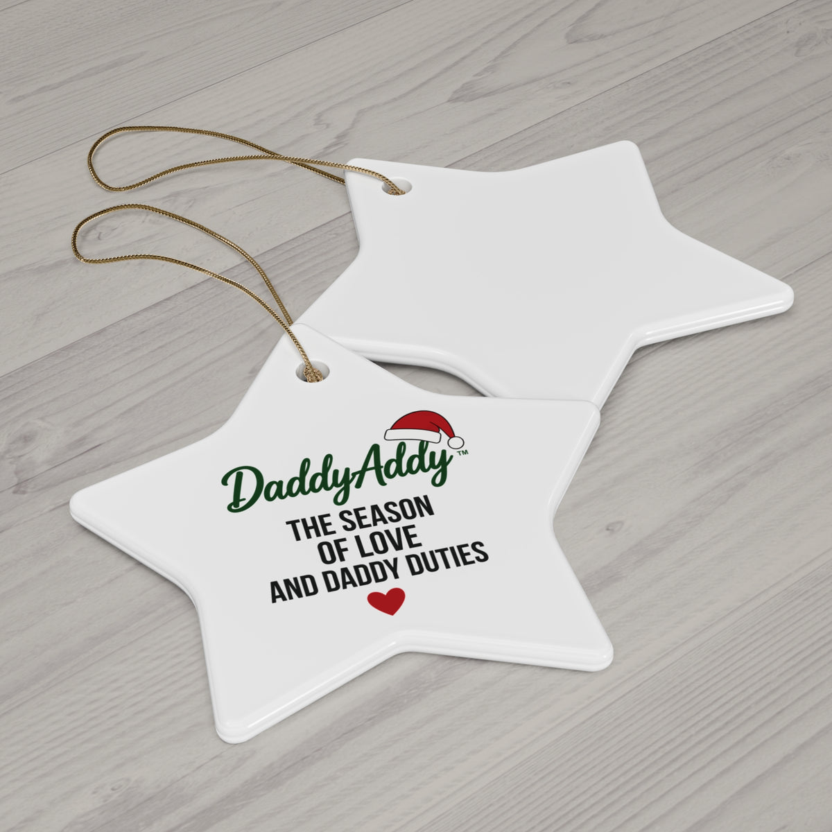 DaddyAddy The Season of Love and Daddy Duties Holiday Keepsake Ornament