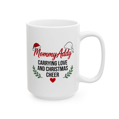 MommyAddy Carrying Love and Christmas Cheer 15 oz Holiday Mug