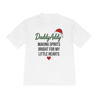 DaddyAddy Making Spirits Bright for My Little Hearts Holiday Performance Tee