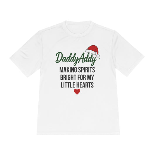 DaddyAddy Making Spirits Bright for My Little Hearts Holiday Performance Tee