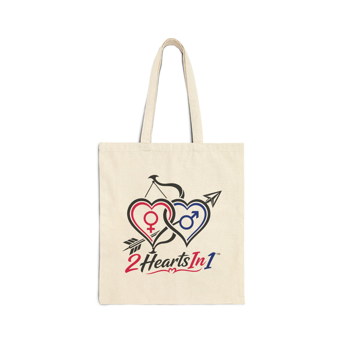 2HeartsIn1 Signature Canvas Tote