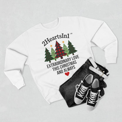 2HeartsIn1 Extraordinary Love This Christmas and Always Holiday Cozy Crewneck