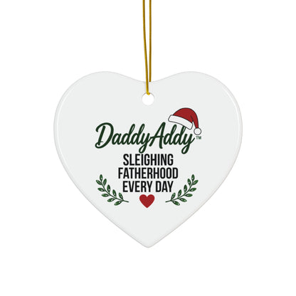 DaddyAddy Sleighing Fatherhood Every Day Holiday Keepsake Ornament