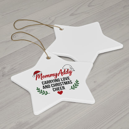 MommyAddy Carrying Love and Christmas Cheer Holiday Keepsake Ornament