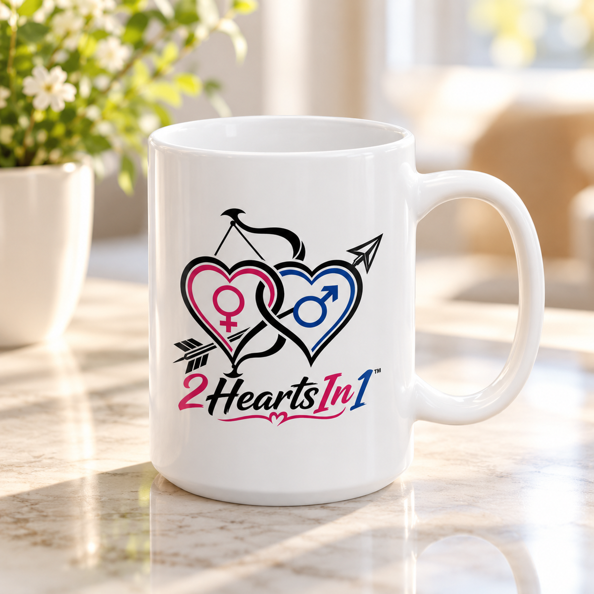 2HeartsIn1 Signature 15 oz Mug