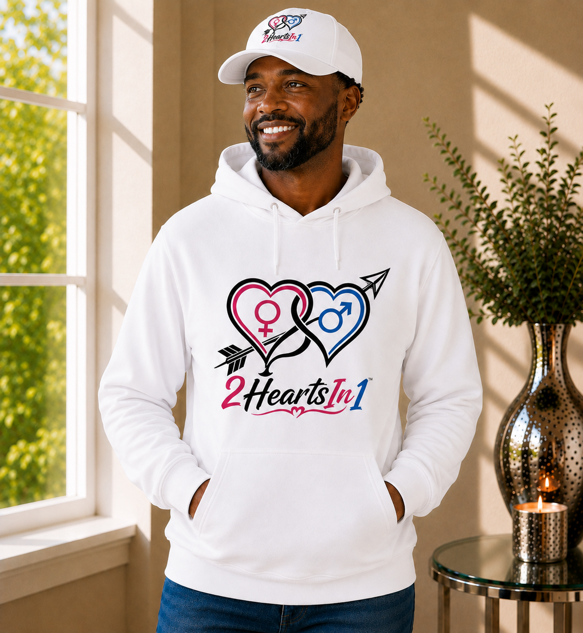 2HeartsIn1 Signature Fleece Hoodie