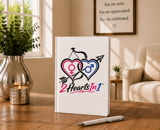 2HeartsIn1 Signature Hardcover Journal