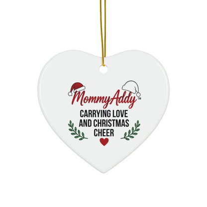 MommyAddy Carrying Love and Christmas Cheer Holiday Keepsake Ornament