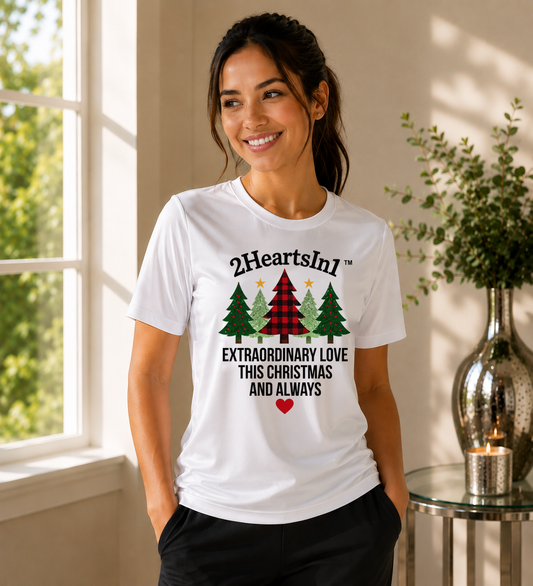 2HeartsIn1 Extraordinary Love This Christmas and Always Holiday Performance Tee
