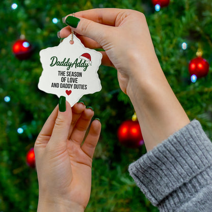 DaddyAddy The Season of Love and Daddy Duties Holiday Keepsake Ornament