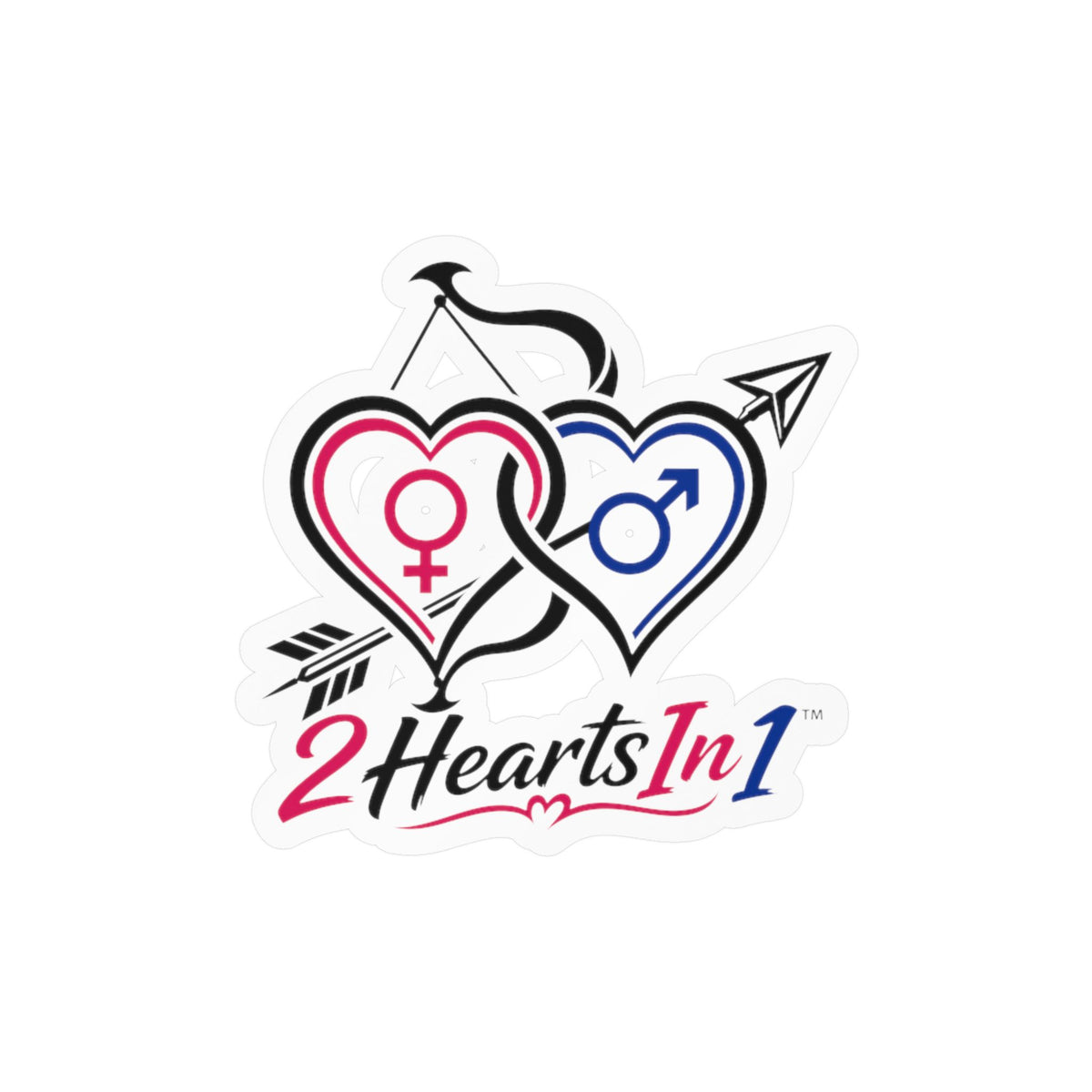 2HeartsIn1 Signature Car Decal