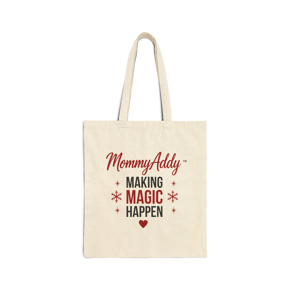 MommyAddy Making Magic Happen Holiday Canvas Tote