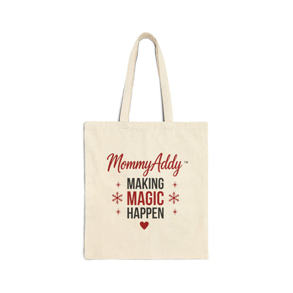 MommyAddy Making Magic Happen Holiday Canvas Tote