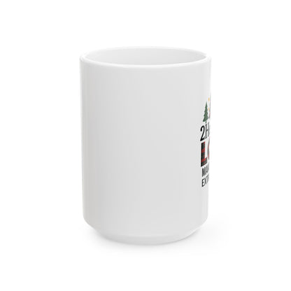 2HeartsIn1 Love Makes a Family Extraordinary 15 oz Holiday Mug
