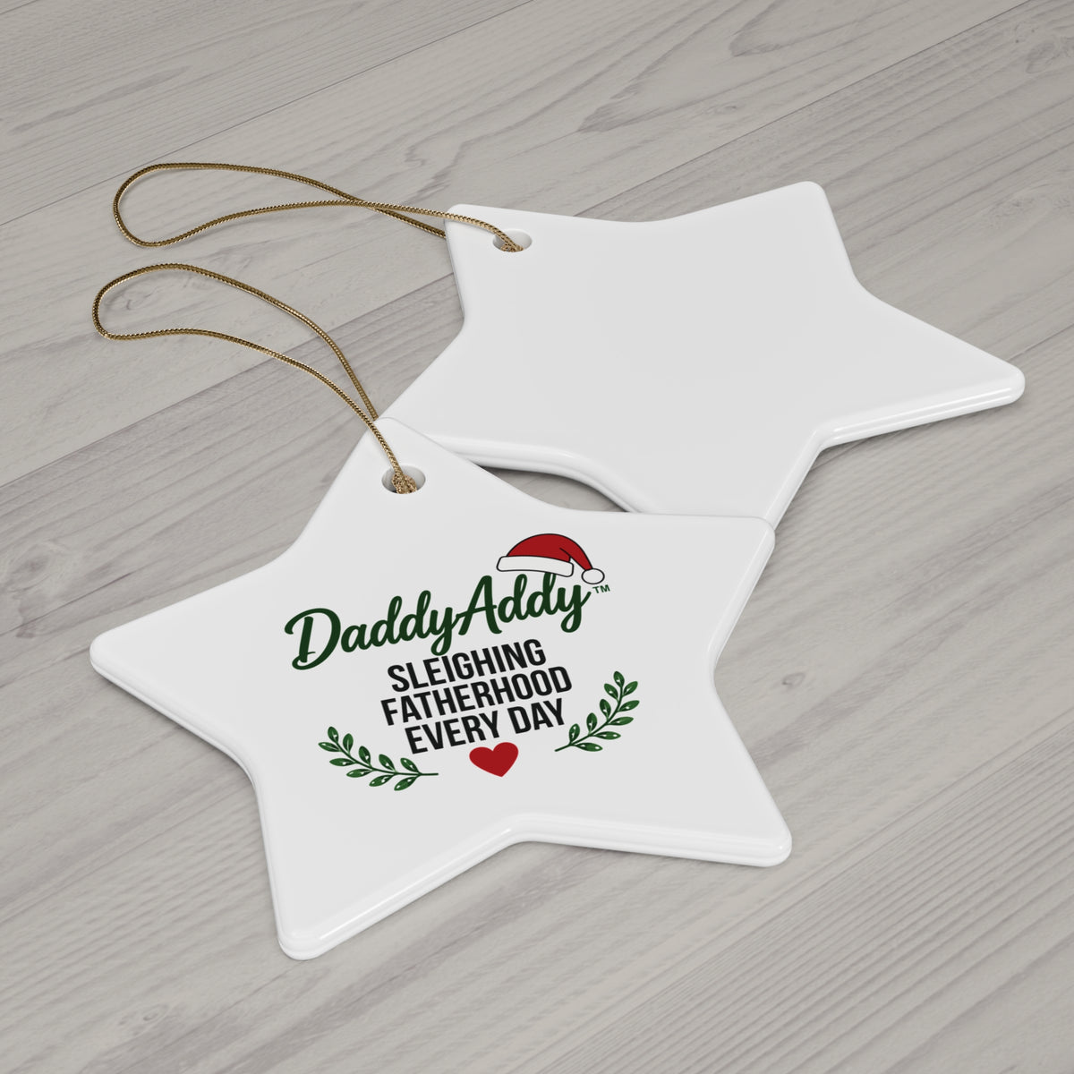 DaddyAddy Sleighing Fatherhood Every Day Holiday Keepsake Ornament