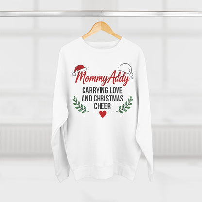 MommyAddy Carrying Love and Christmas Cheer Holiday Cozy Crewneck