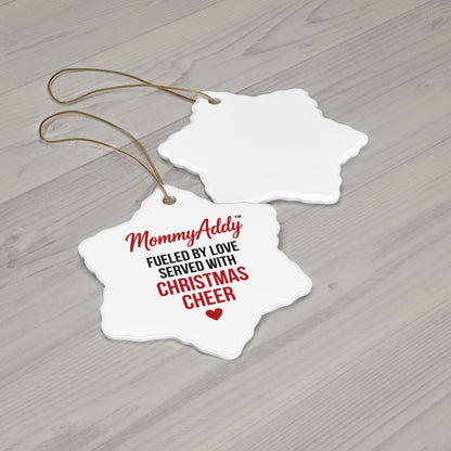 MommyAddy Fueled by Love Served with Christmas Cheer Holiday Keepsake Ornament