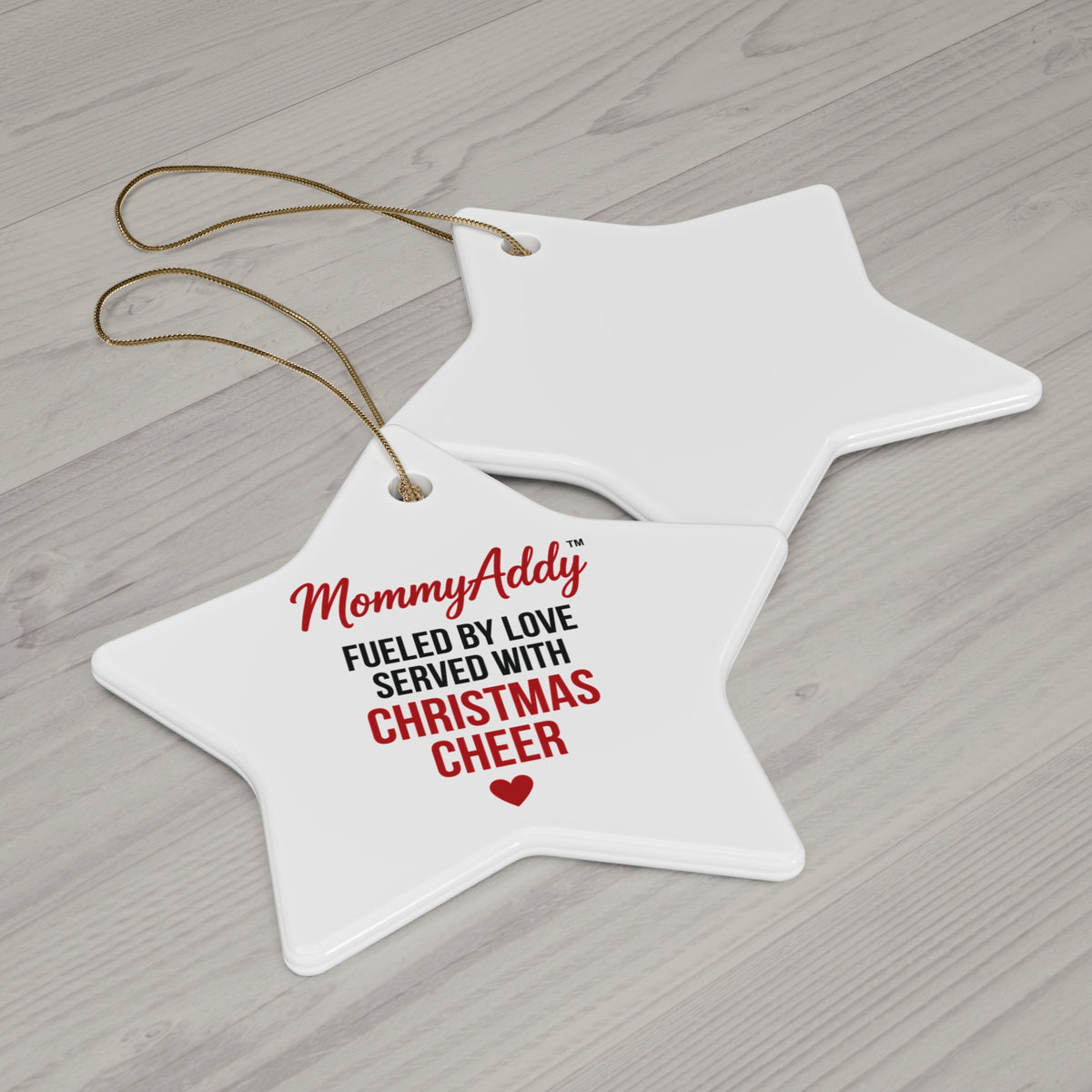 MommyAddy Fueled by Love Served with Christmas Cheer Holiday Keepsake Ornament