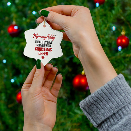 MommyAddy Fueled by Love Served with Christmas Cheer Holiday Keepsake Ornament