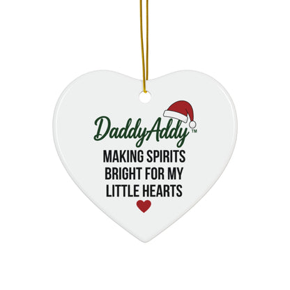 DaddyAddy Making Spirits Bright for My Little Hearts Holiday Keepsake Ornament