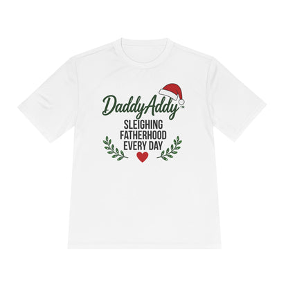 DaddyAddy Sleighing Fatherhood Every Day Holiday Performance Tee